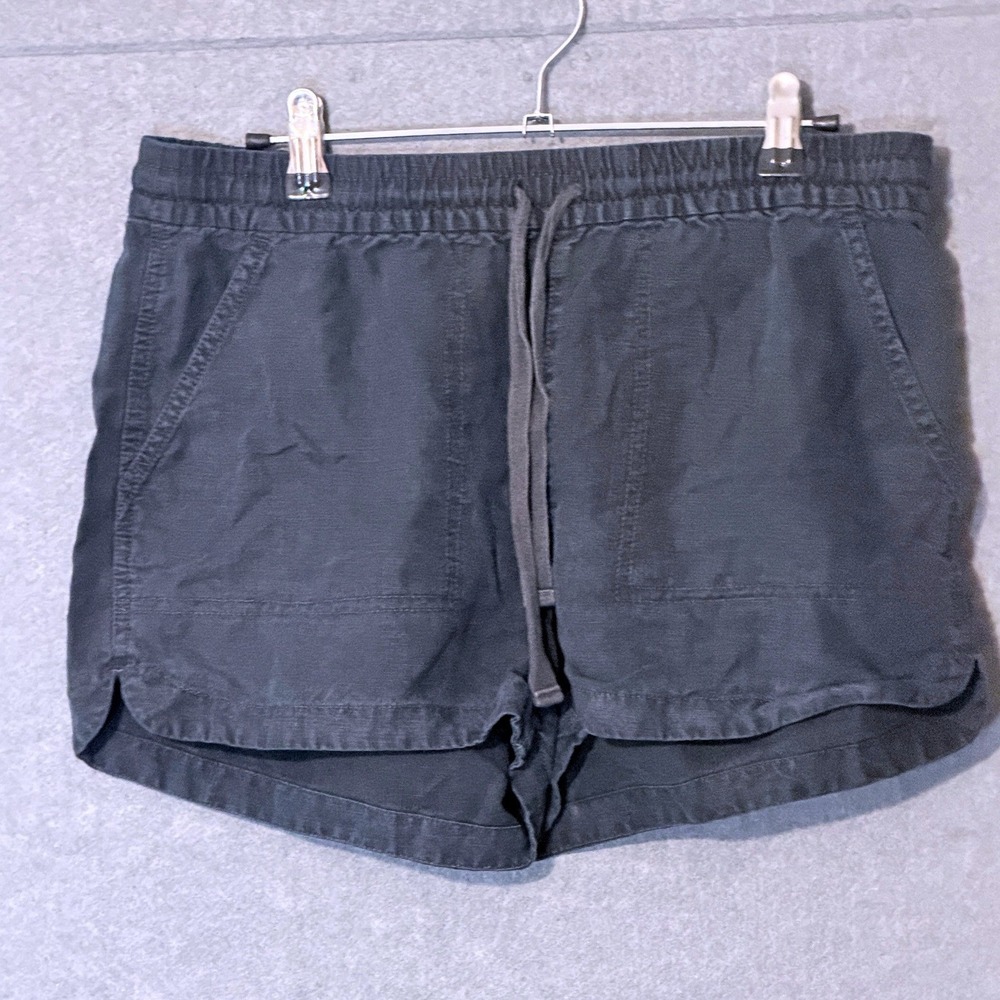 J. Crew Re-Imagined Minimalist Linen Lyocell Shorts XS Blue Drawstring Coastal
